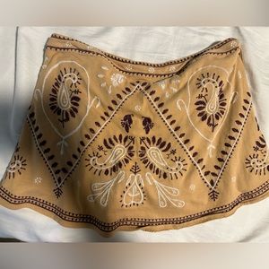 Free people strapless patterned top size small